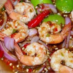 ยำกุ้งลวก