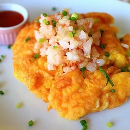 ไข่เจียวกุ้งสับ (กับข้าว)