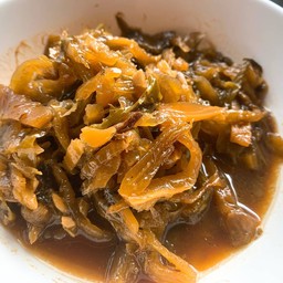 ผัดกาดดองเคียงขาหมู
