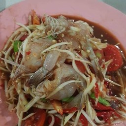 ตำปลาร้ากุ้งสด