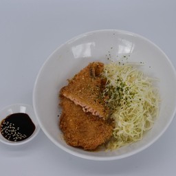 ข้าวแซลมอนทอด