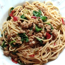 สปาเก็ตตี้ผัดกะเพรา