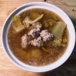 ต้มจืดผักกาดกระป๋องหมูสับ