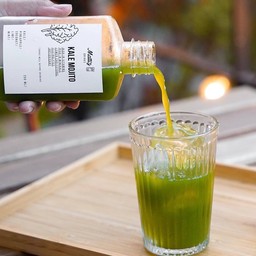 เคลโมจิโต้(น้ำสกัดเย็น) Kale mojito (cold pressed)