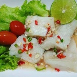 ปลาดอลลี่นึ่งมะนาว