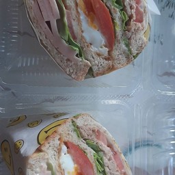 แซนวิชเกาหลี ทูน่า ไข่ดาว แฮม