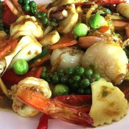 ผัดฉ่า(ราดข้าว)