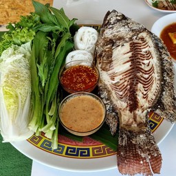 เมี่ยงปลานิลเผา