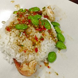 ข้าวราดสะตอผัดพริกสด