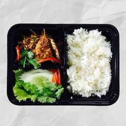 ข้าวกุ้งกระเทียม