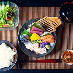 ชุดปลาดิบรวม ข้าวซุป