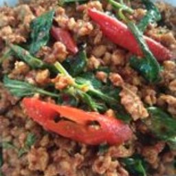 ข้าวพริกเเกงหมูสับ