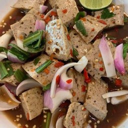 ยำหมูยอน้ำปลาร้า