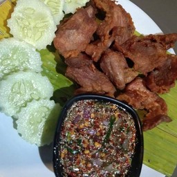 สันคอหมูทอด