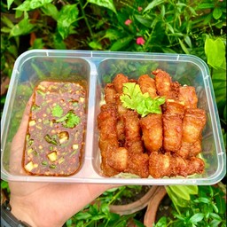 หมูสามชั้นทอดล้วน (กับข้าว)