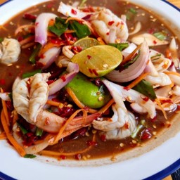 ยำแซ่บกุ้งสุกปลาร้า
