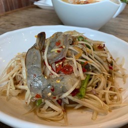 ตำกุ้งสดไทย