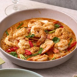 กุ้งผัดผงกะหรี่