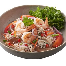 ยำวุ้นเส้นกุ้งสด