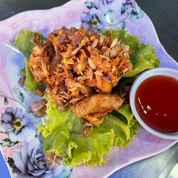 ไส้อ่อนทอดกระเทียม