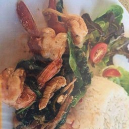 ข้าวราดผัดฉ่า ปลา/กุ้ง/ปลาหมึก/ทะเล