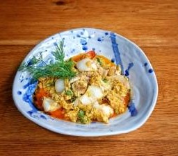 เนื้อปูผัดผงกะหรี่