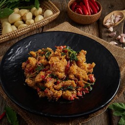 กะเพราไก่กรอบ