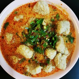 หมูเด้งต้มยำน้ำข้น