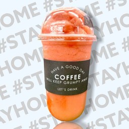 สตรอเบอรรี่ +ส้มปั่น (ขนาดแก้ว 22oz.)