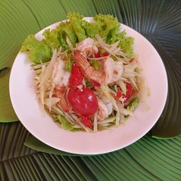 ส้มตำกุ้งสด
