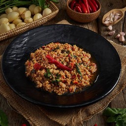 กะเพราหมูสับ