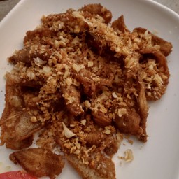 ปลาเห็ดโคนทอดกระเทียม