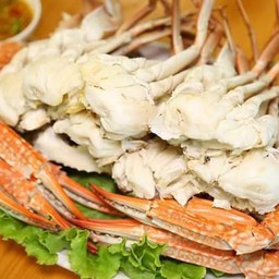 ปูม้านึ่ง(จานใหญ่4ตัว)
