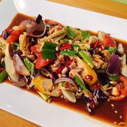 ยำทะเลรวม (ยำปลาร้า)