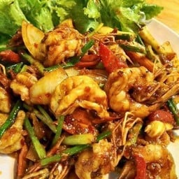 กุ้งผัดพริกเผา