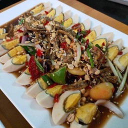 ยำไข่ต้ม (ยำปลาร้า)