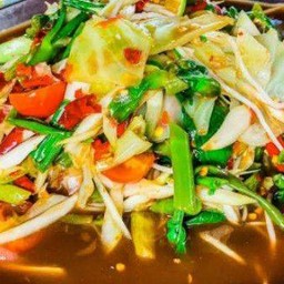 ตำซั่วผัก