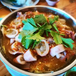 หมึกไข่นึ่งมะนาว