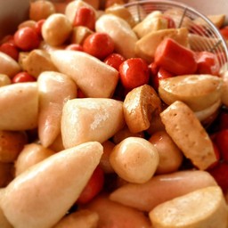 โวยวายลูกชิ้นหมูล้วน