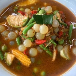 แกงป่าไข่ปลาเรียวเซียว  เล็ก