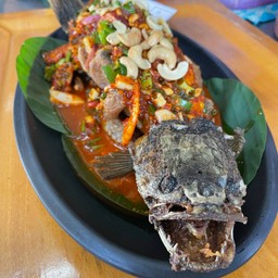 ปลาช่อนลุยสวนสมุนไพร