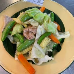 ผัดผักรวมมิตรหมู