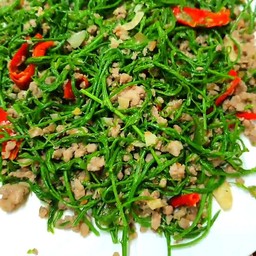 หมูสับผัดชะอม