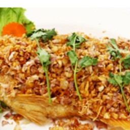 ปลานิลทอดกระเทียม size L