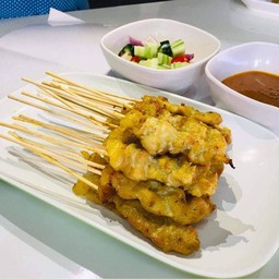 หมูสะเต๊ะชุดเล็ก 8ไม้