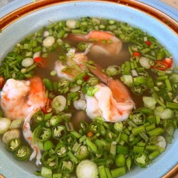 กุ้งต้มมะนาว