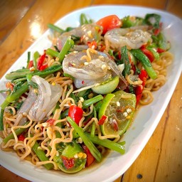 ตำมาม่ากุ้งสดปลาร้า