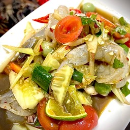 ตำแตงกุ้งสดปลาร้า