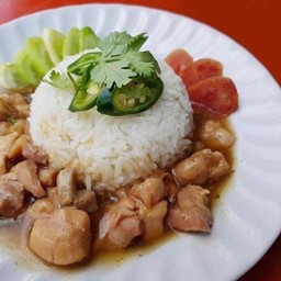 Chicken In Brown Sauce With Rice