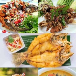 ร้้านอาหารเรือนไทยสวนน้ำ